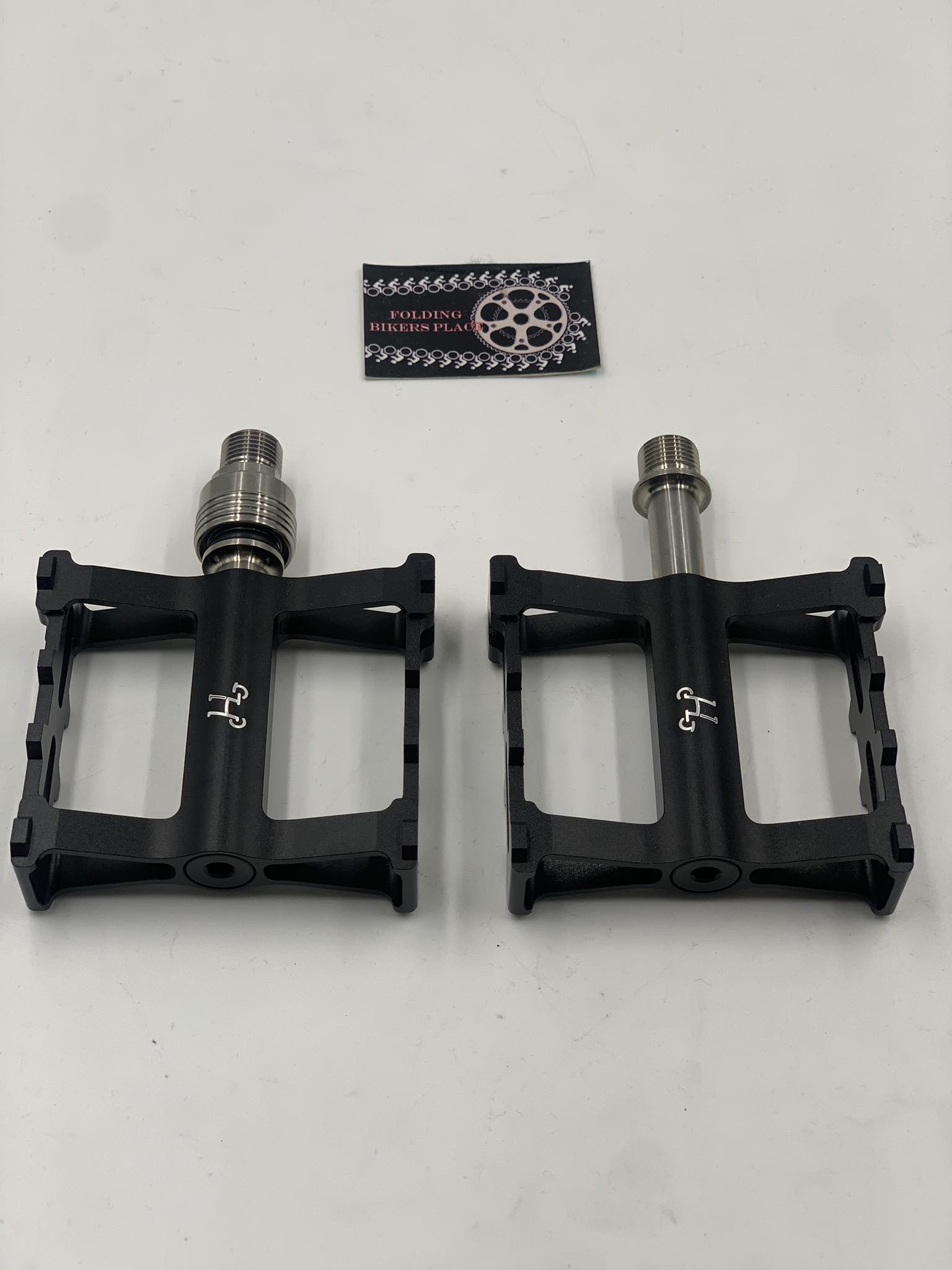 HH Large Pedal H&H Large/Wide CNC Titanium Spindle Left Detachable Pedals - Image 1