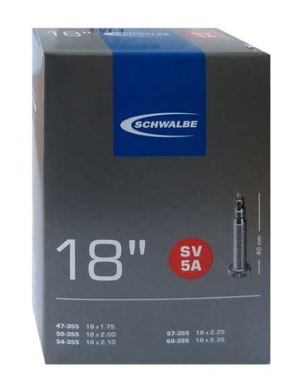 Schwalbe 18 - Presta Schwalbe No. 5A Inner Tube - 18" - Image 1